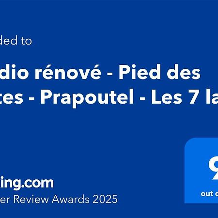 Studio Renove - Pied Des Pistes - Prapoutel - Les 7 Laux Les Adrets Exterior foto